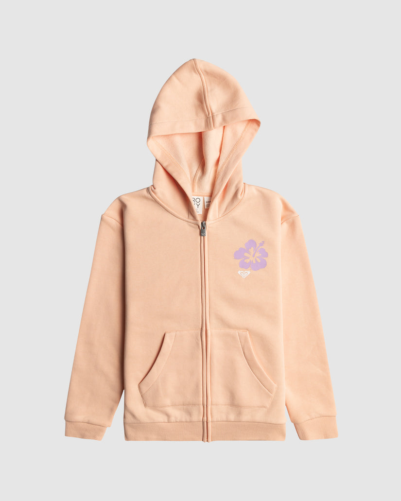 Girls 4-16 Surf Feeling Zip-Up Hoodie