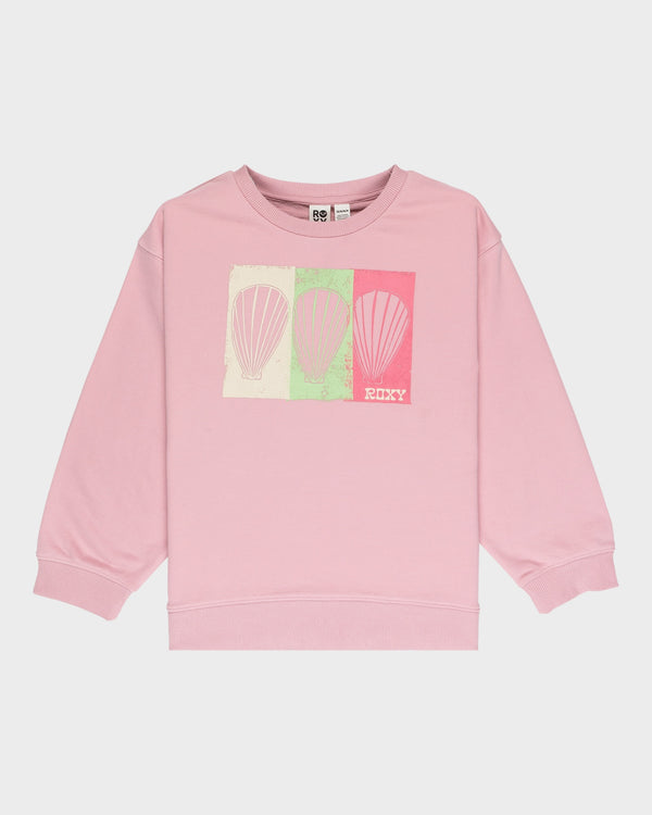 Girls 8-16 Morning Hike Terry Crew Neck