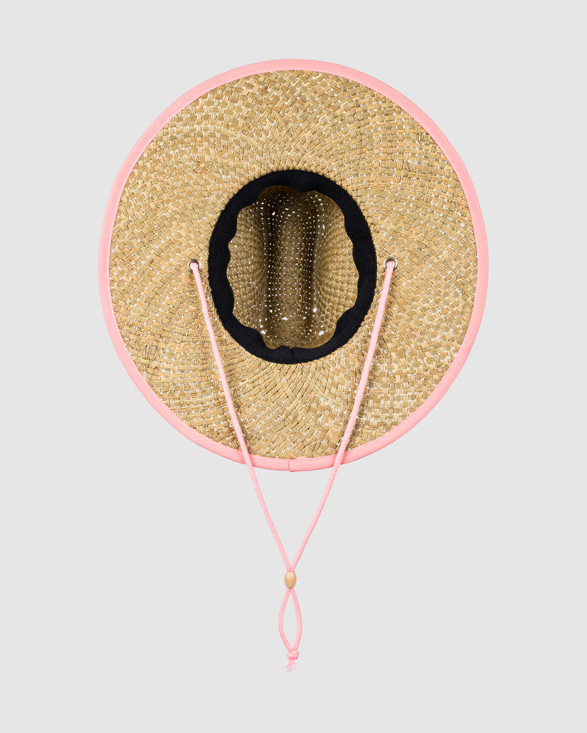 Girls 8-16 Pina To My Colada Solid Straw Hat