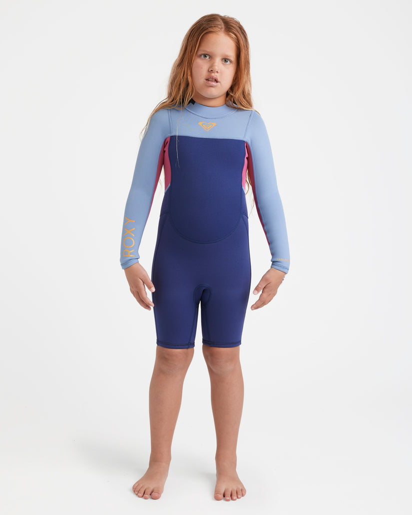 Girls 4-16 2/2mm Prologue Back Zip Long Sleeve Springsuit