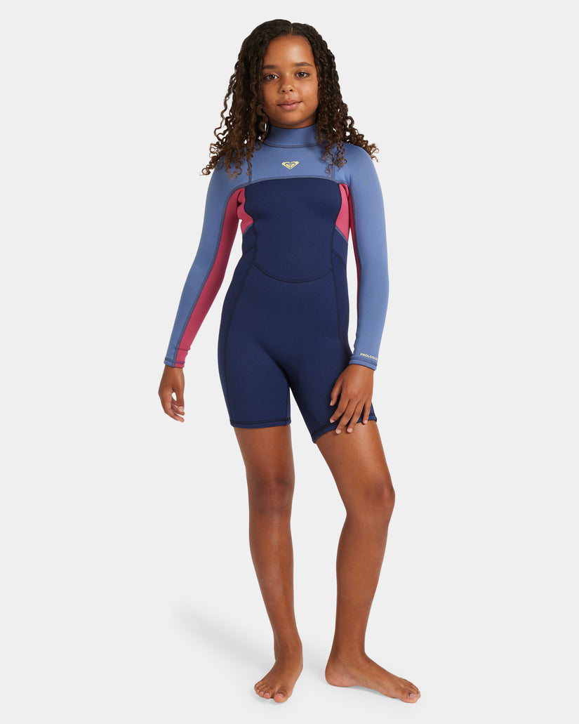 Girls 4-16 2/2mm Prologue Back Zip Long Sleeve Springsuit