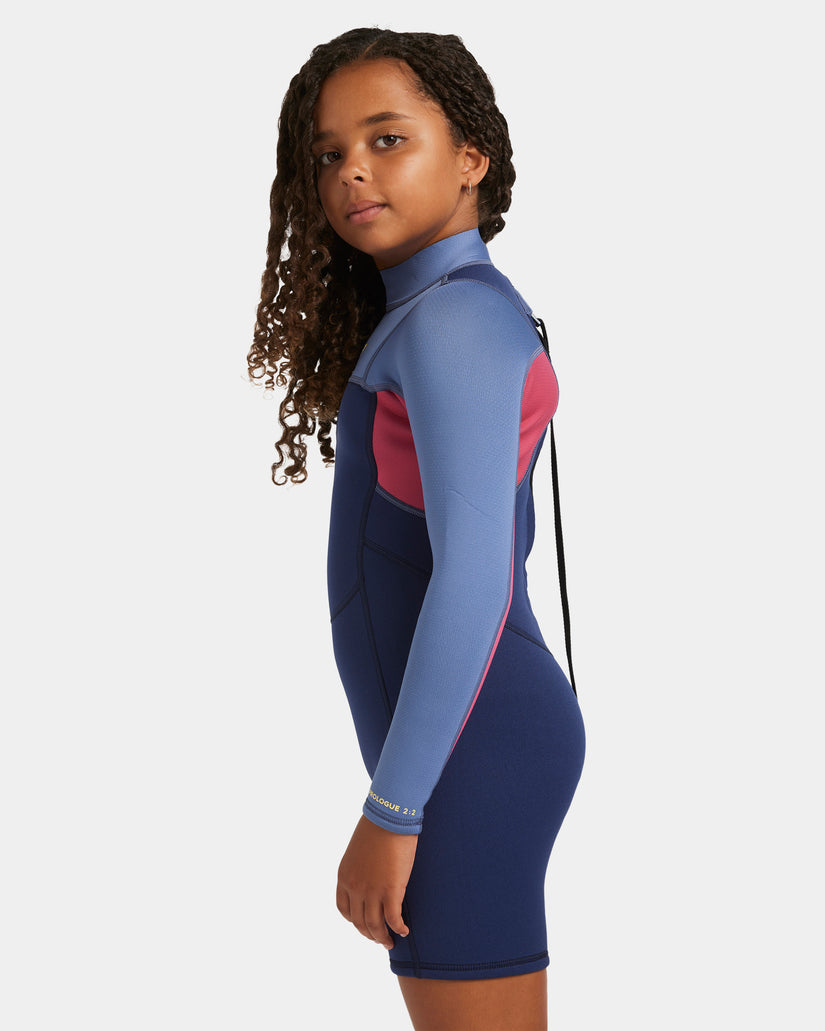 Girls 4-16 2/2mm Prologue Back Zip Long Sleeve Springsuit