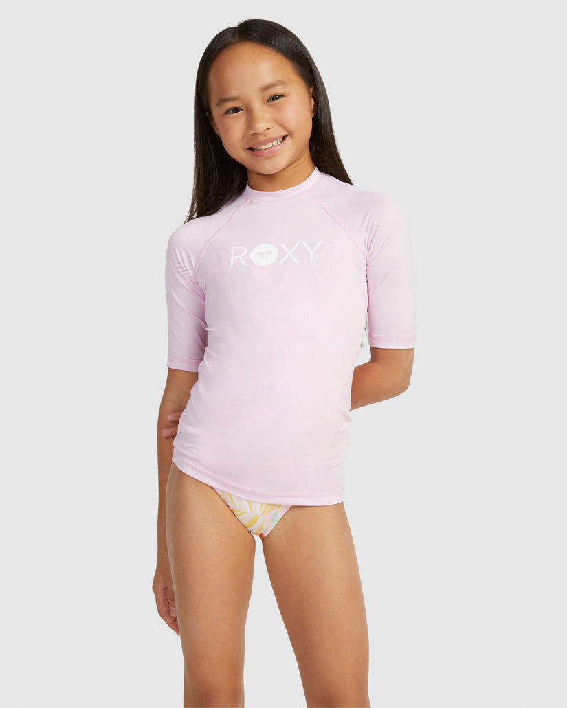 Girls Essential Ss Lycra Rashguard