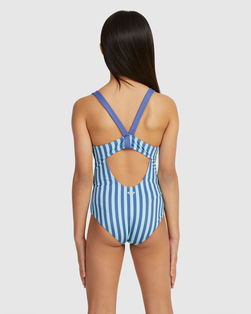 Girls Serenity Stripe One Piece One Piece Swim