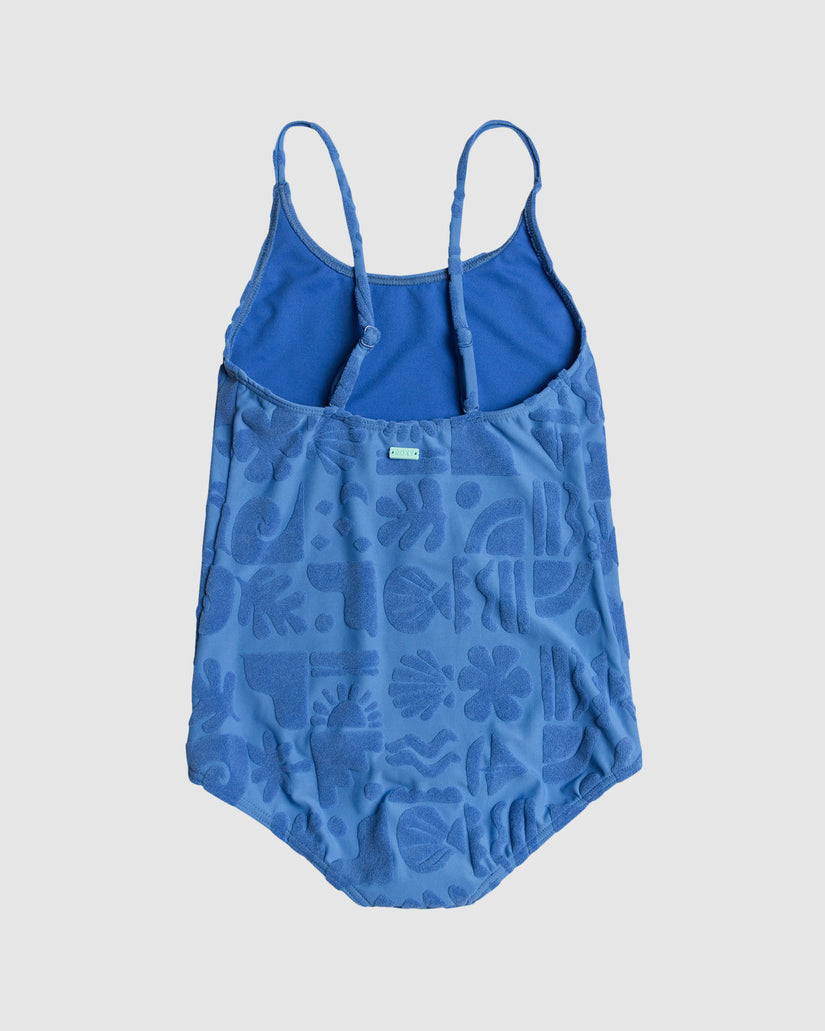 Girls 8-16 Beach Check One Piece Swimsuit