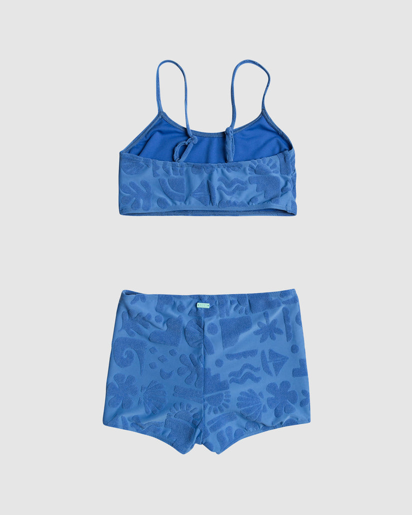 Girls 8-16 Beach Check Crop Top Set