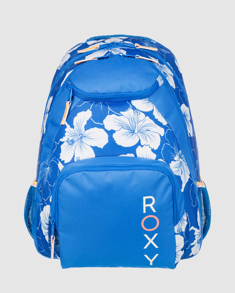 Womens Shadow Swell Printed Backpack NEBULAS BLUE HIPPY HIBISCUS Roxy