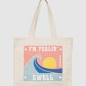 Womens Drink The Wave Tote Bag