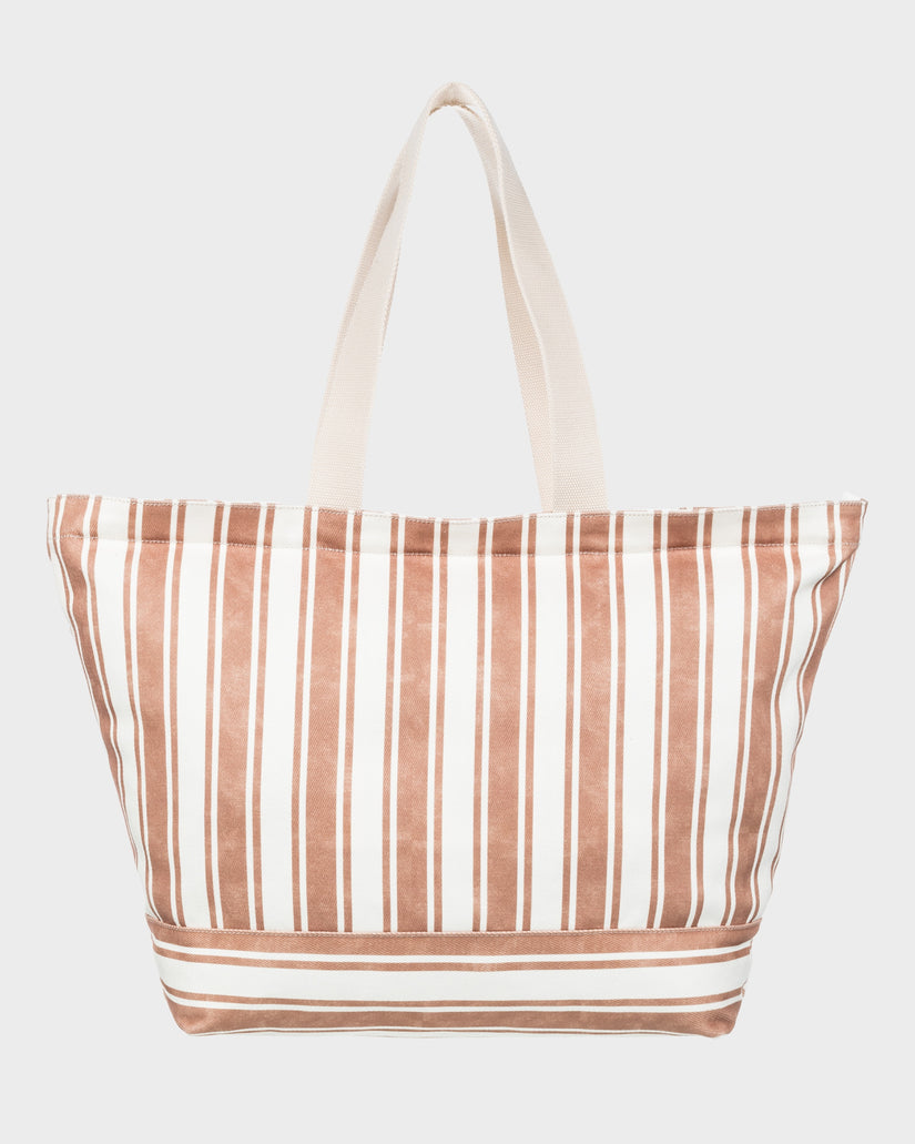 Womens Strippy Beach Tote Bag