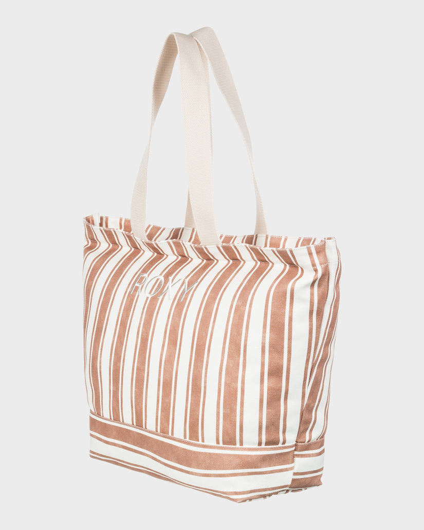 Womens Strippy Beach Tote Bag