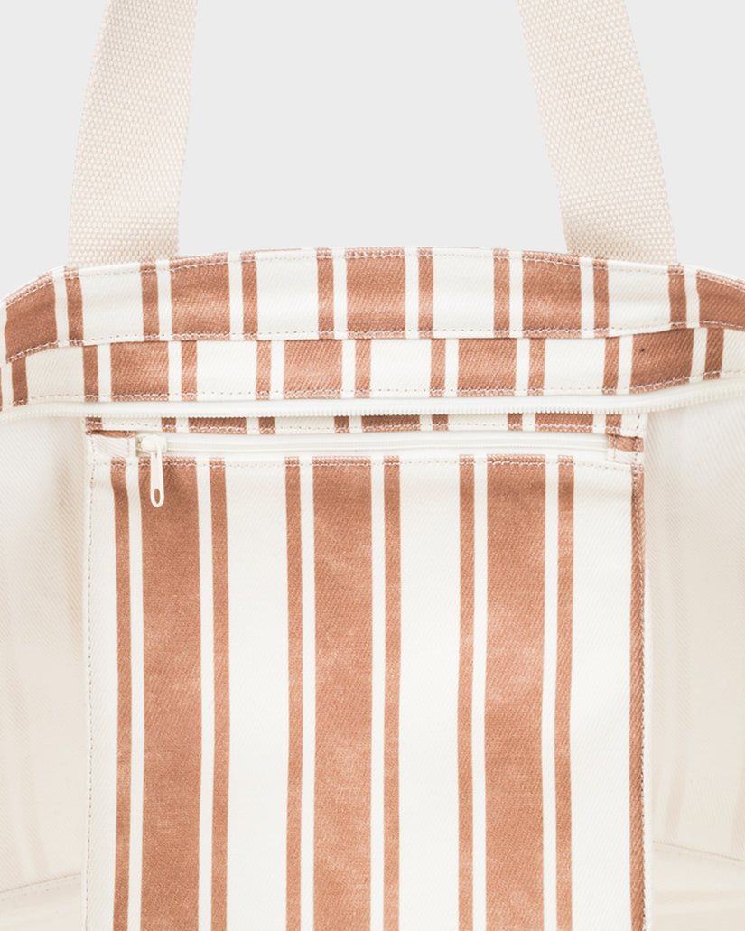 Womens Strippy Beach Tote Bag