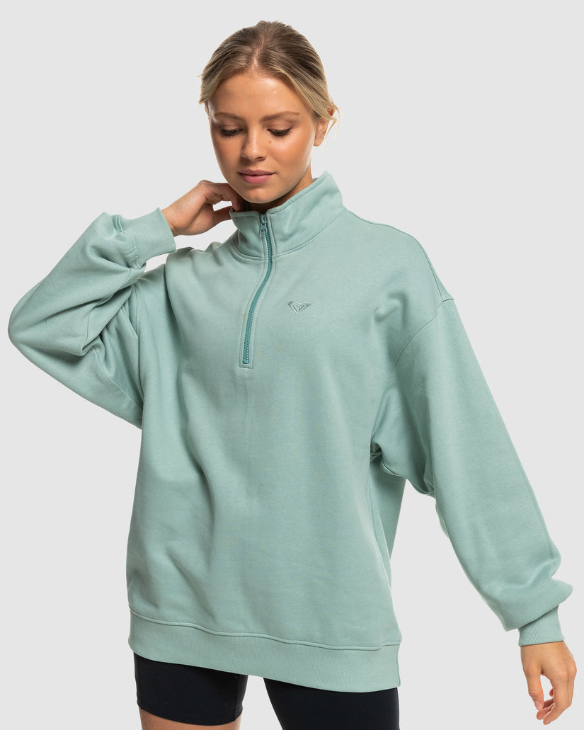 Womens Essential Energy Half Zip Sweatshirt