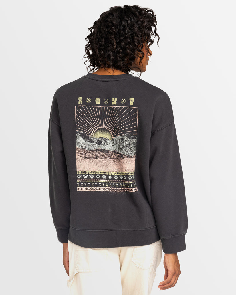 Womens Line Up Pullover Sweatshirt