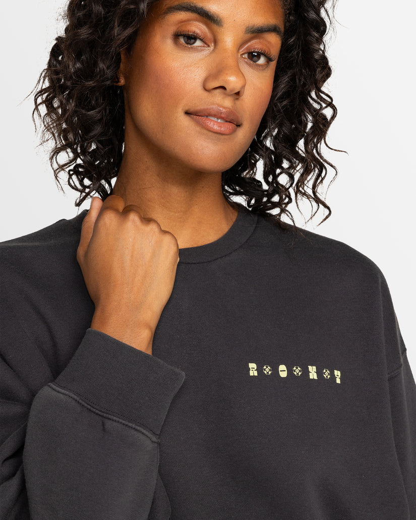 Womens Line Up Pullover Sweatshirt