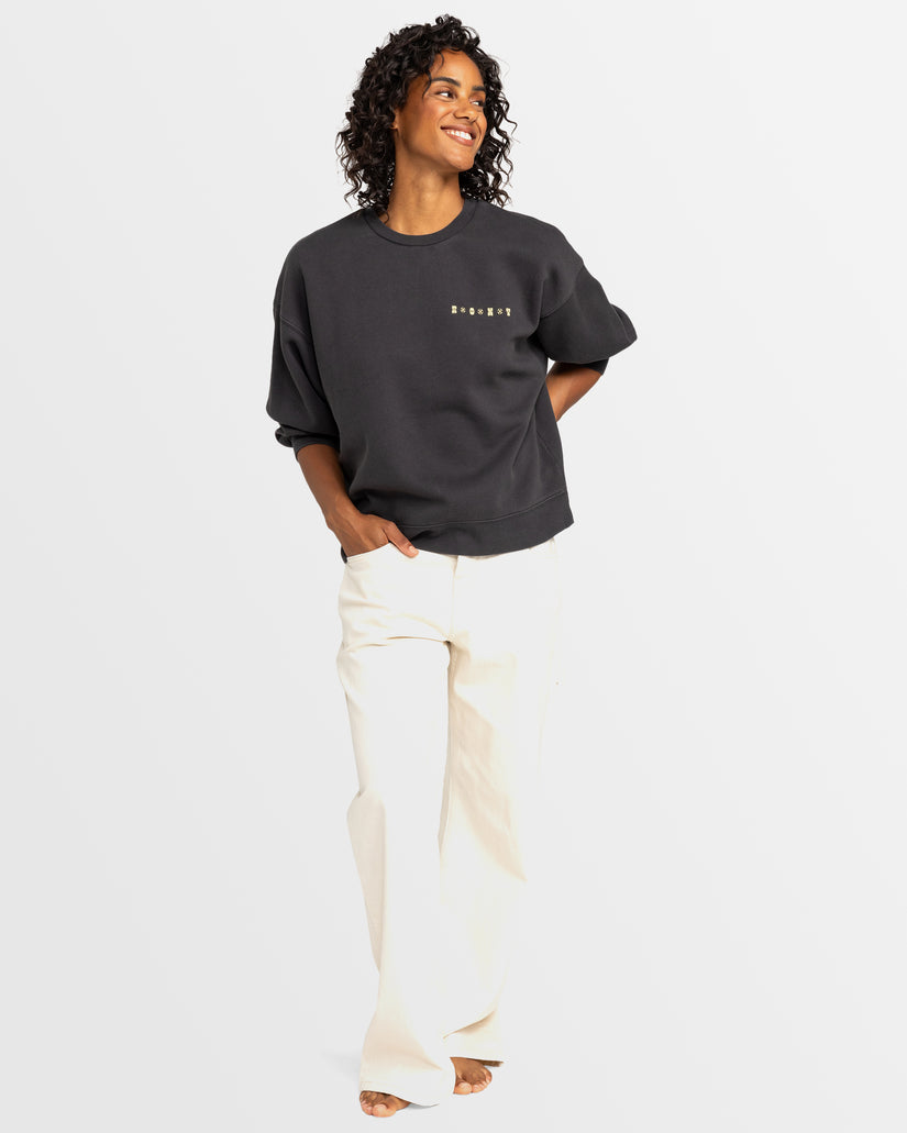 Womens Line Up Pullover Sweatshirt