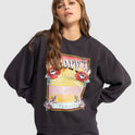 Womens Into The Night Crew Neck Sweatshirt