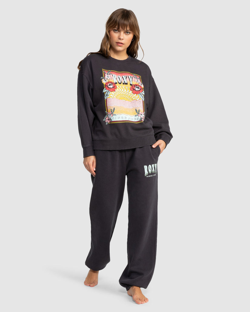 Womens Into The Night Crew Neck Sweatshirt