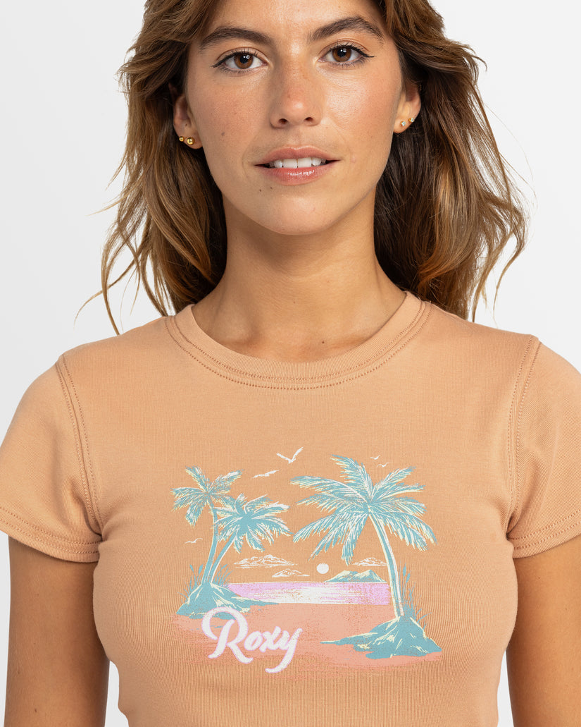 Womens Roxy All Day Short Sleeves T-Shirt