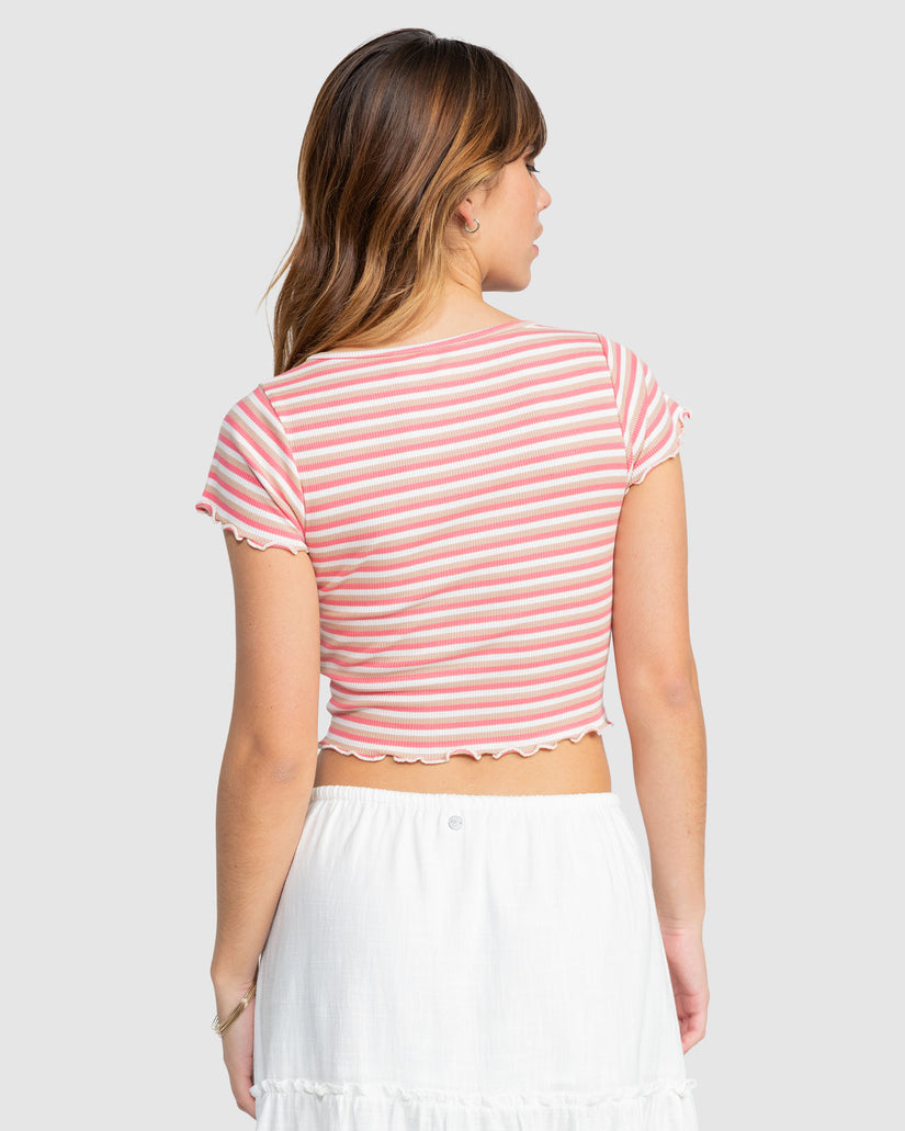 Womens Mini Stripe Baby Tee