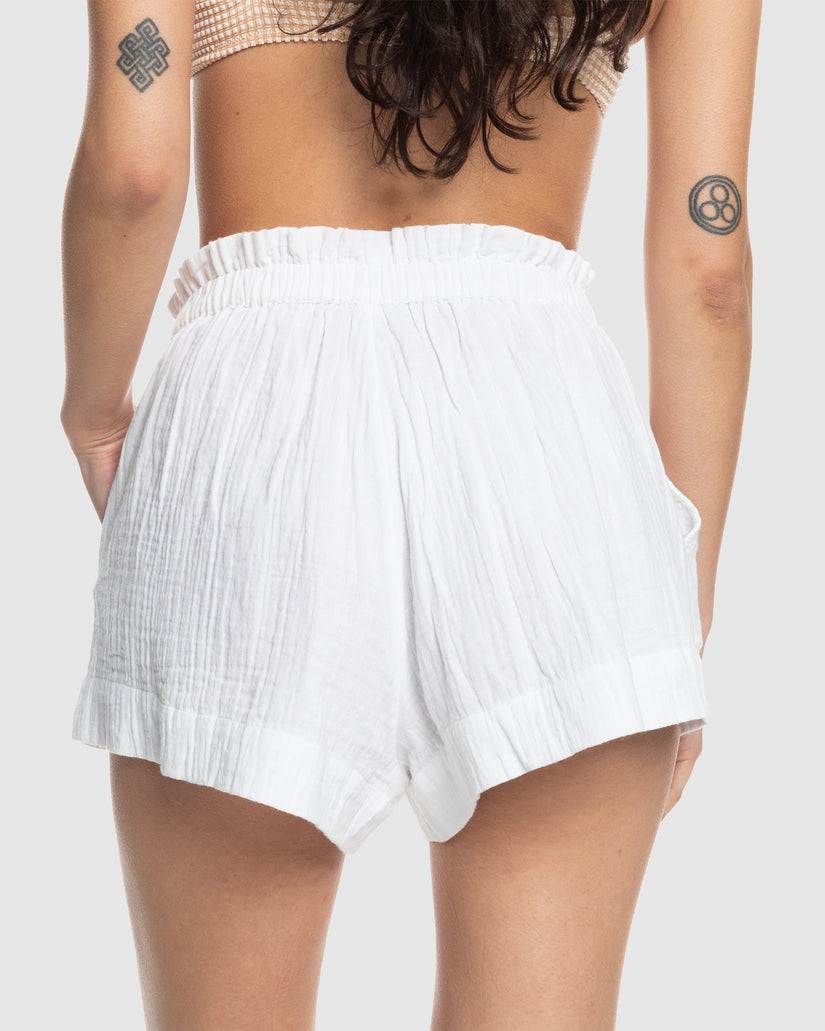 Womens What A Vibe Elasticated Waist Beach Shorts