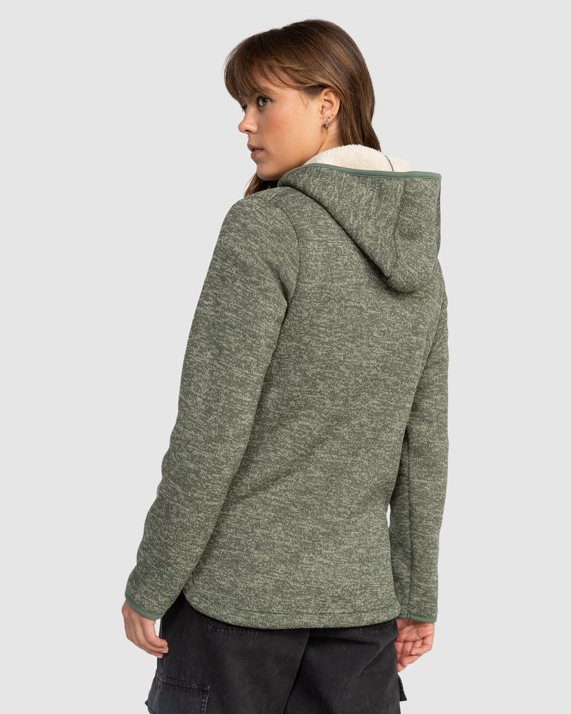 Womens Petal Fever Polar Fleece Zip-Up Hoodie