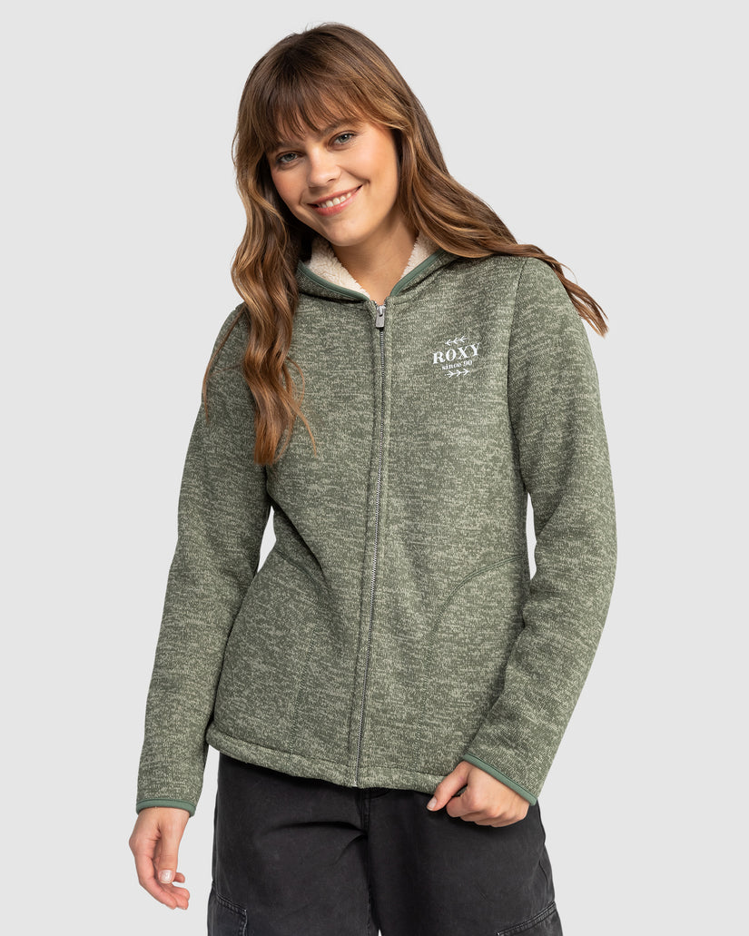 Womens Petal Fever Polar Fleece Zip-Up Hoodie