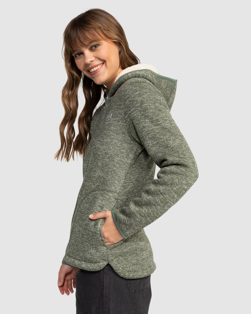 Womens Petal Fever Polar Fleece Zip-Up Hoodie