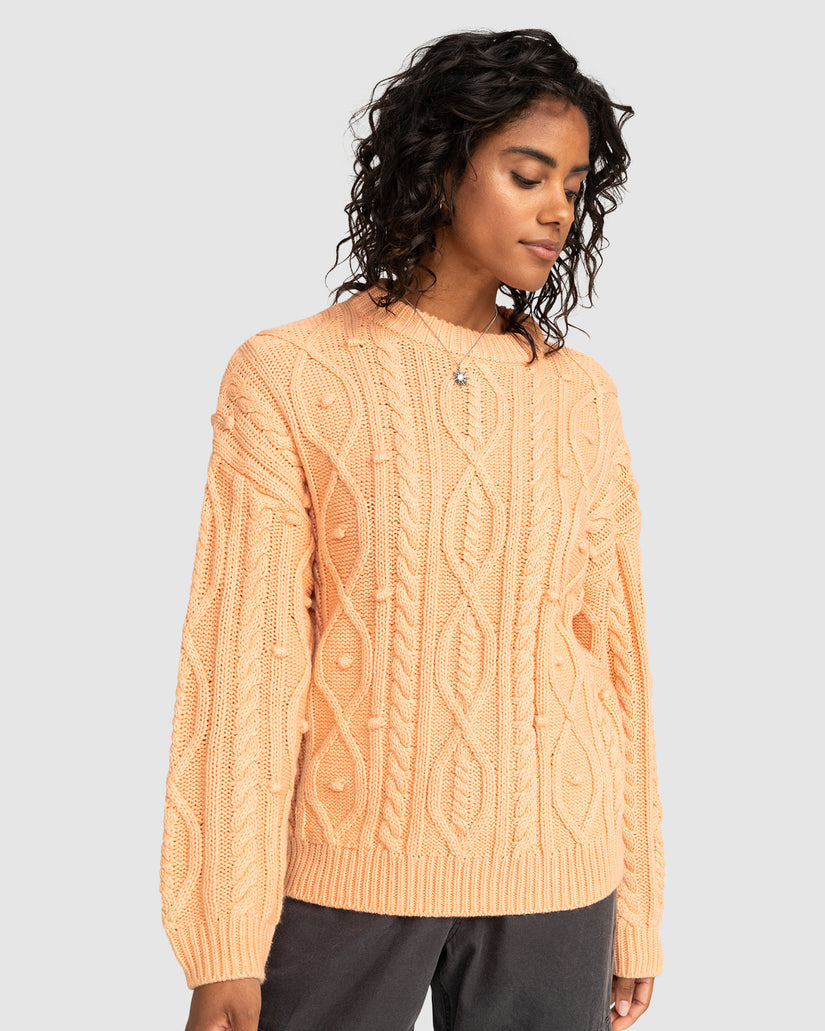 Womens La Playa Cable Crew Neck Jumper