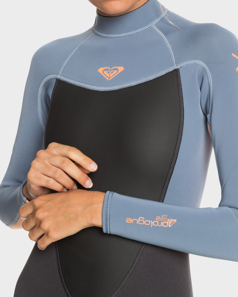 Womens 3/2mm Prologue Flatlock Back Zip Wetsuit