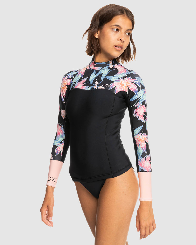 Womens 1mm Swell Series 2022 Long Sleeve Wetsuit Top