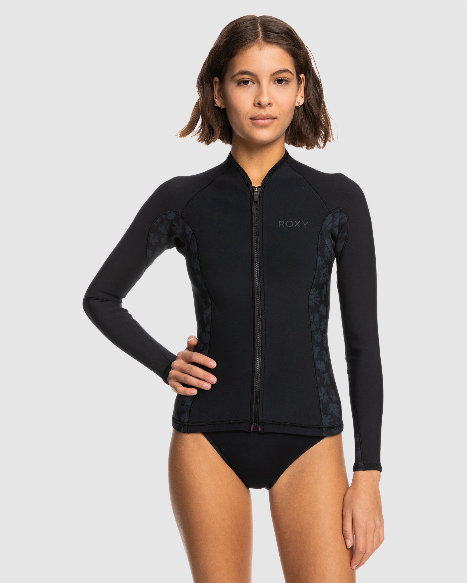 Womens 1mm Swell Series Wetsuit Jacket BLACK Roxy