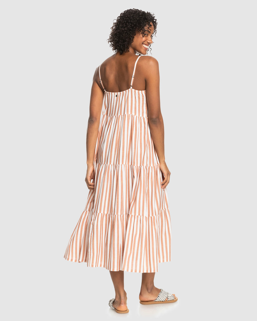 Womens Bleach Days Stripe Dress