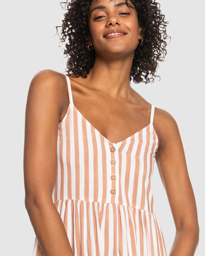 Womens Bleach Days Stripe Dress