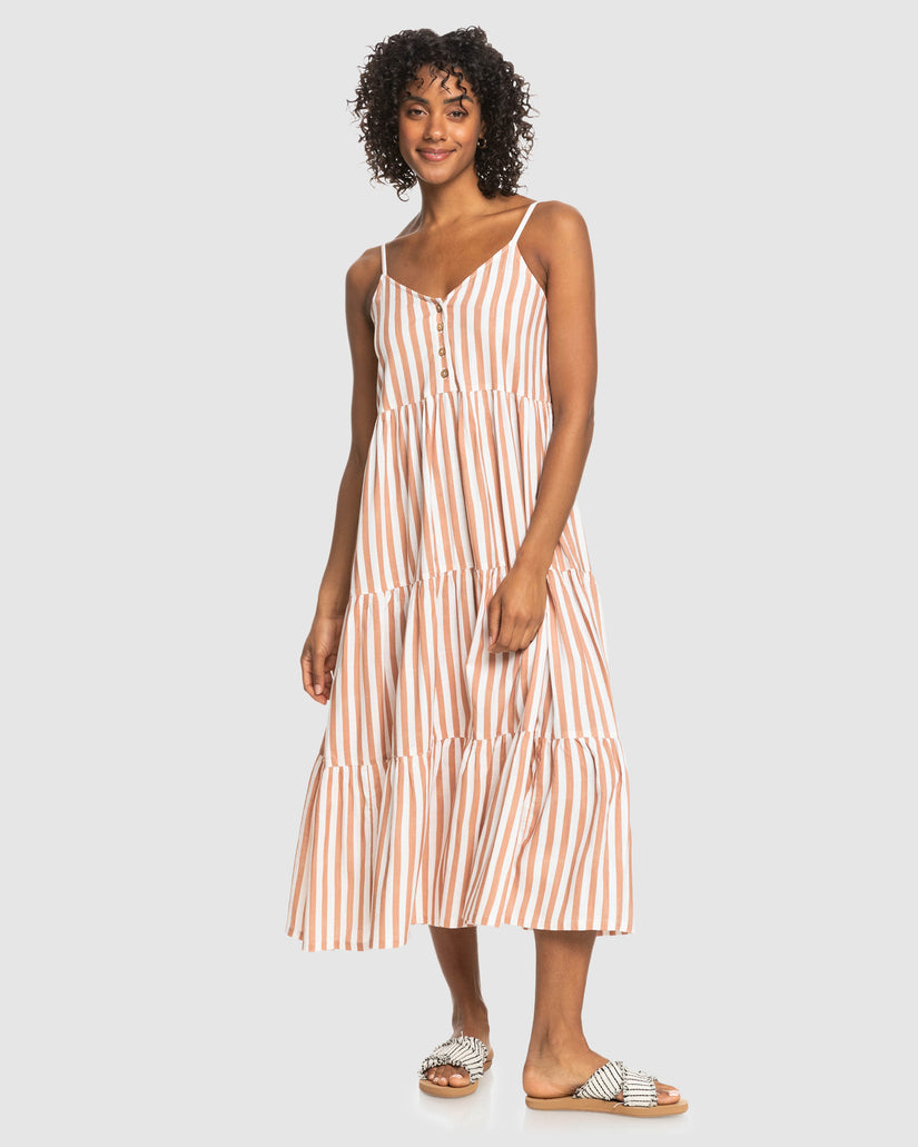 Womens Bleach Days Stripe Dress