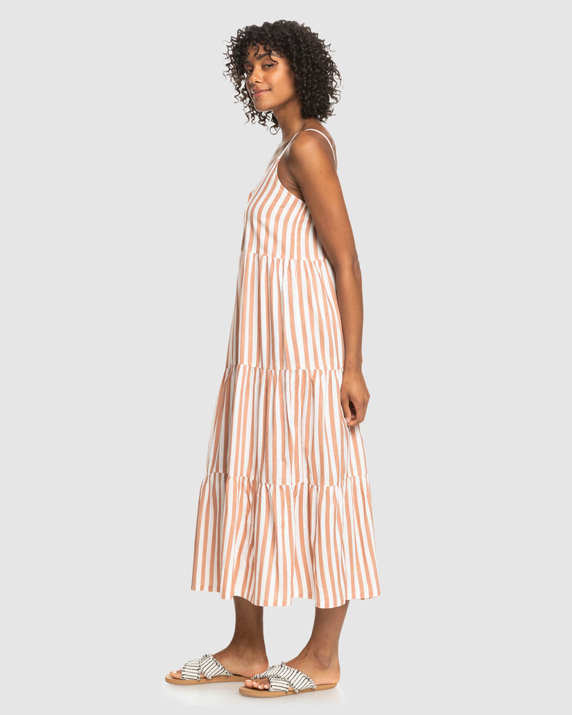 Womens Bleach Days Stripe Dress