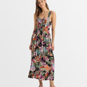 Womens Paradise Winds Tropical Midi Dress