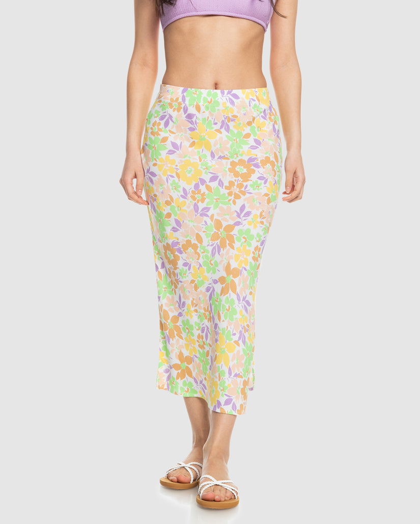 Womens Rocking Waves Midi Skirt