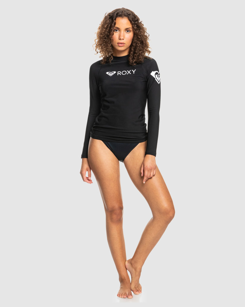 Womens Roxy Heater Long Sleeve Thermal Rash Guard