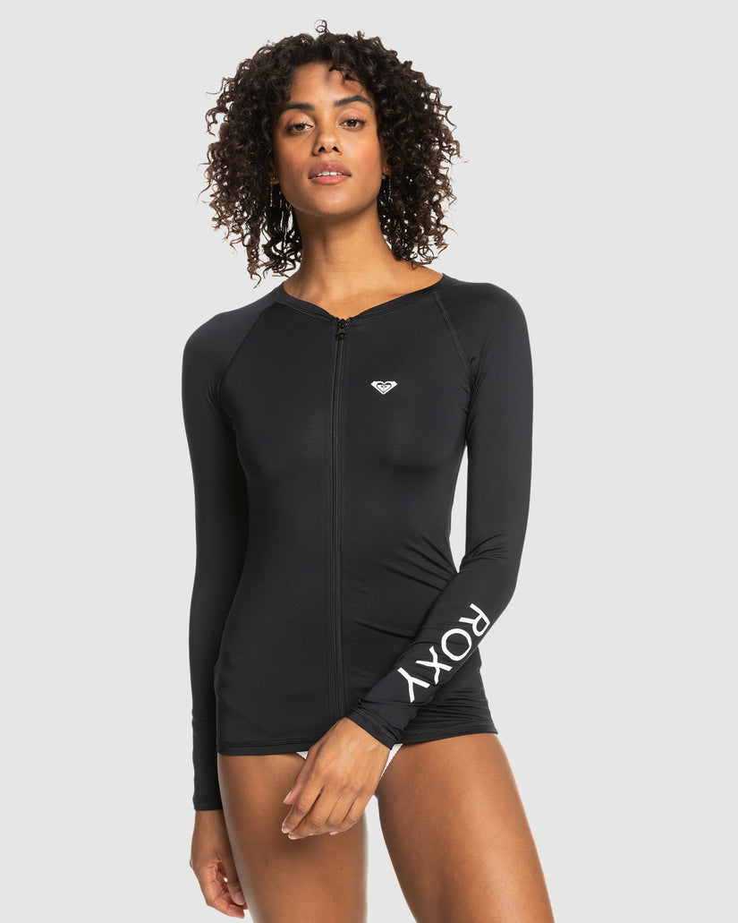 Womens New Essentials Long Sleeve Zipped Lycra