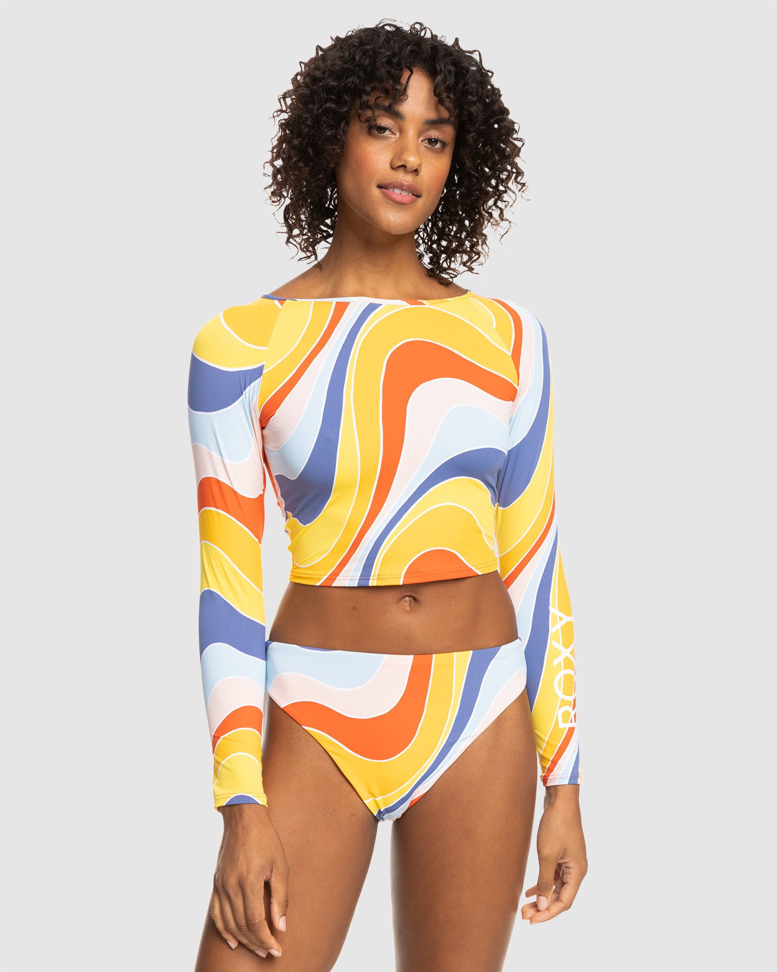 Long sleeve crop swimsuit online