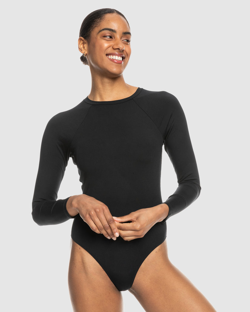 Womens Roxy Pro The Overhead Long Sleeve One Piece Swimsuit