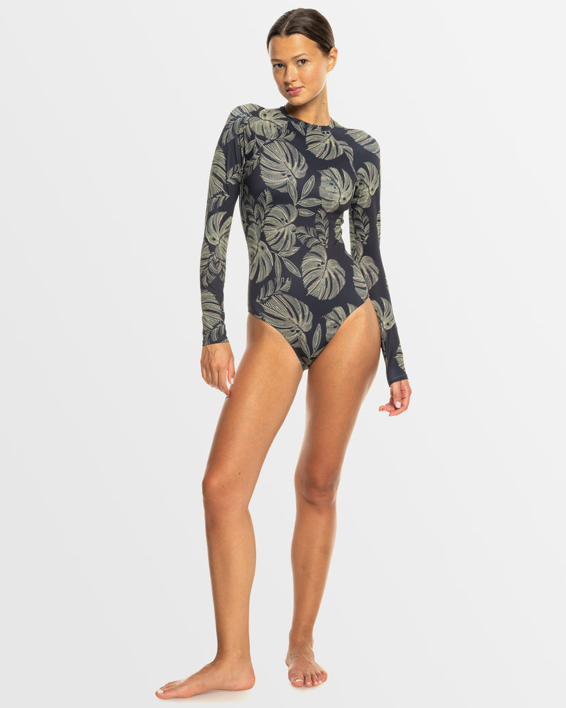 Womens Roxy Pro The Overhead  Long Sleeve One Piece Swimsuit