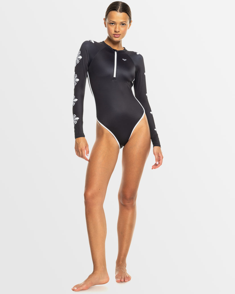 Womens Mineral  Long Sleeve One Piece Swimsuit