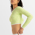 Womens Solaria    Long Sleeves Crop Surf Top