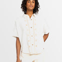 Womens Beachy Nostalgia Short Sleeves Shirt