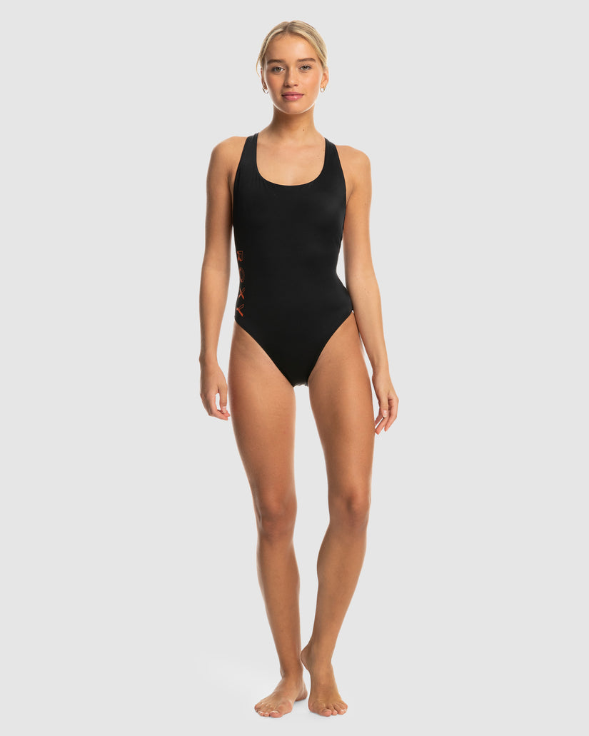 Womens Roxy Active Basic One Piece Sd One Piece Swim