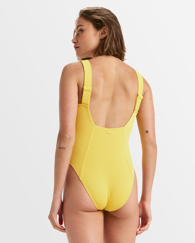 Womens Rib Roxy Love One-Piece Swimsuit