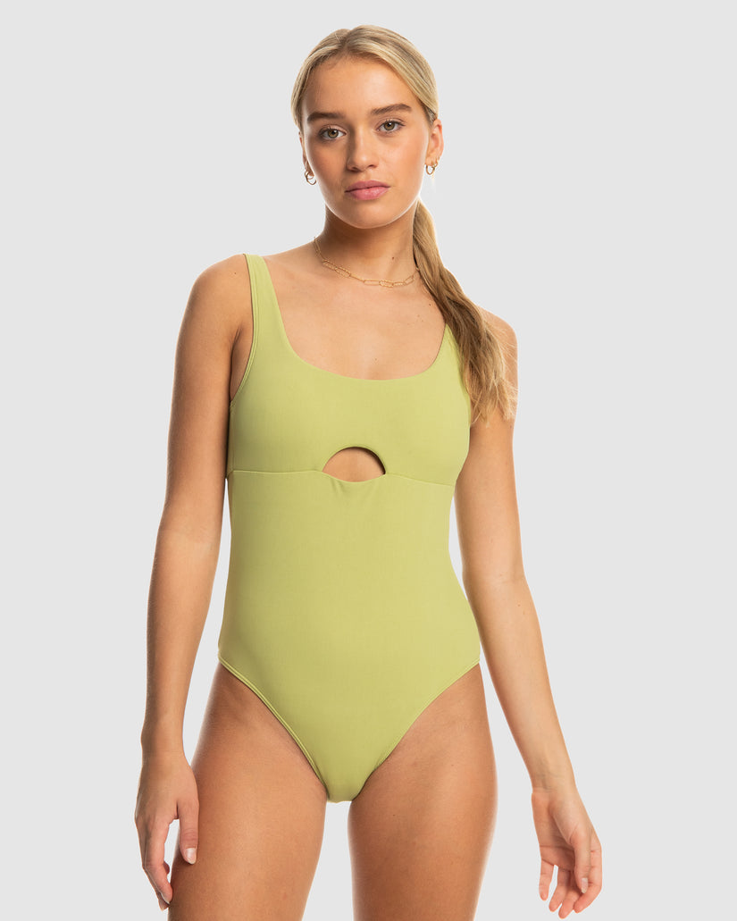 Womens Roxy Pro The Double Line One-Piece Swimsuit