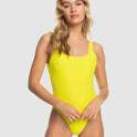 Womens Happy Rib One Piece One Piece Swim