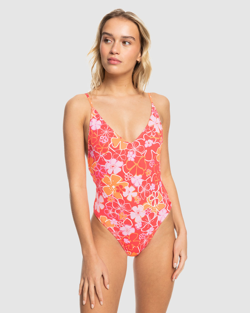 Womens Meadow Flowers One Piece One Piece Swim